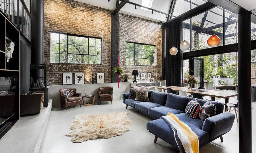 How To Make The Industrial Living Room Style Work For You