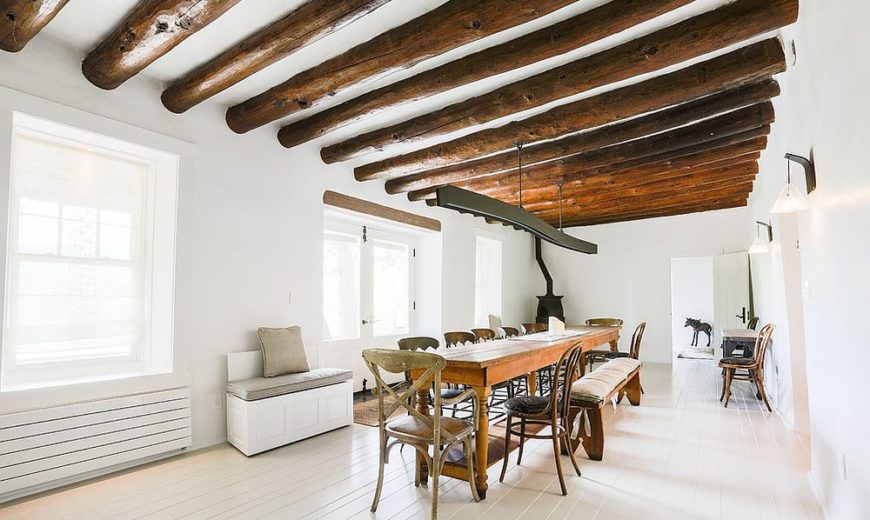 Bright and Trendy: Gorgeous White and Wood Dining Rooms to Savor