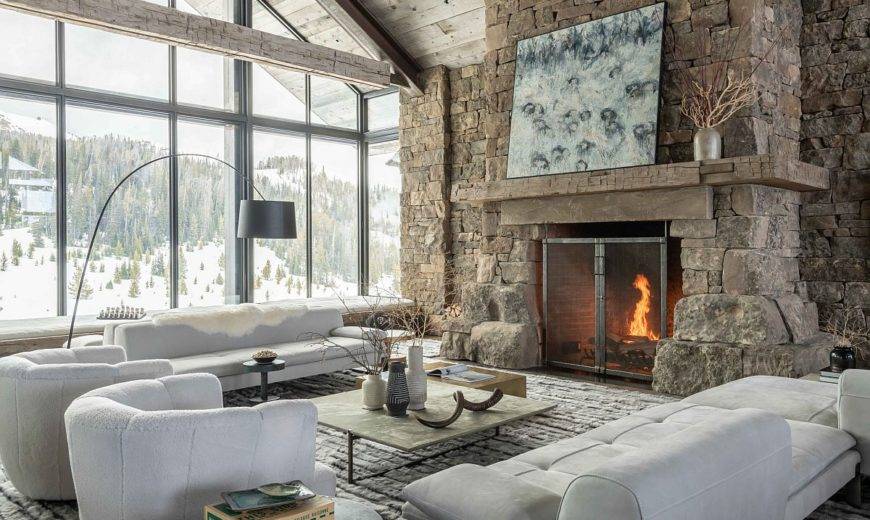 15 Picture-Perfect Backdrops for Rustic Living Rooms: Wood, Stone and Glass