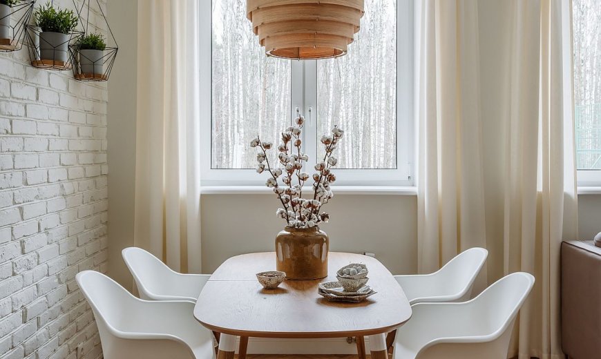 Textured Modernity: 20 Dining Rooms with White Brick Walls