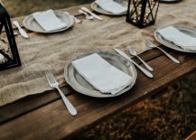 neutral linen and theme for thanksgiving dinner