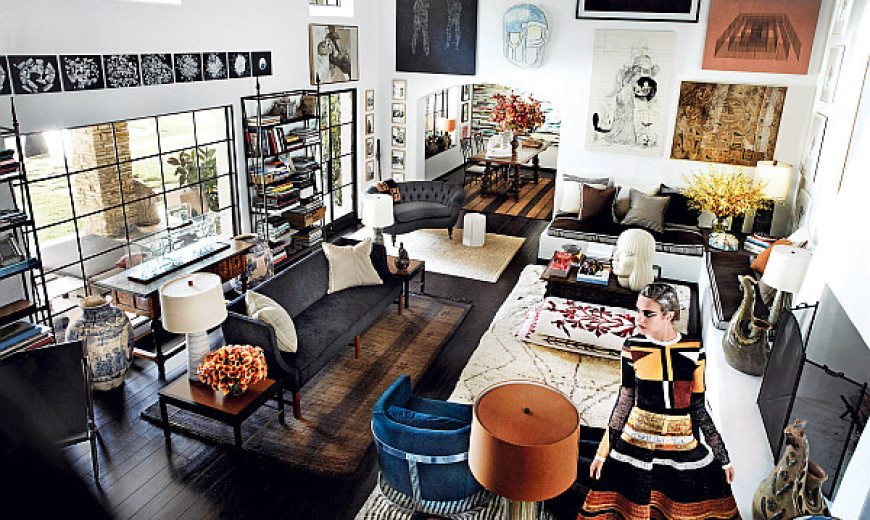 Living Room Style: Mario Testino's Spectacular Design