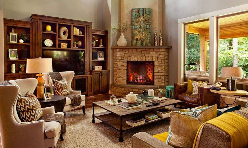 Corner Fireplace Ideas that Transform the Living Room