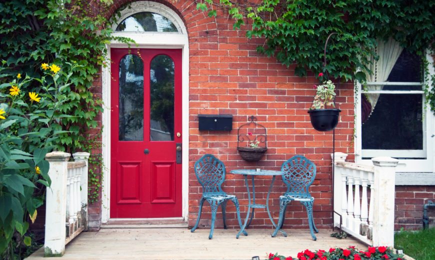 Creating a Charming Entryway with Red Front Doors