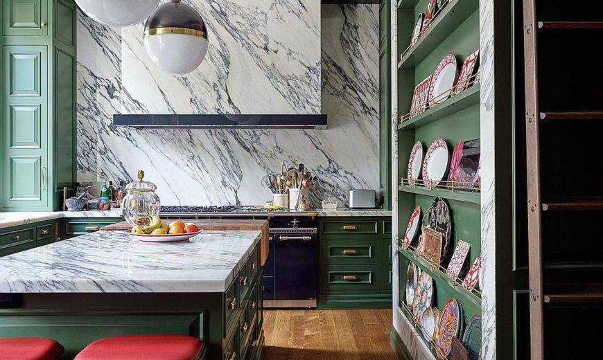 Stone Slab Kitchen Backsplash: 15 Ideas to Move Past Subway Tile