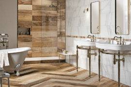 Expand Your Design Horizons With These Wood Tile Bathroom Ideas