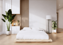 natural white japanese style bedroom