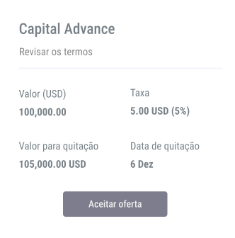 instant funding pt br