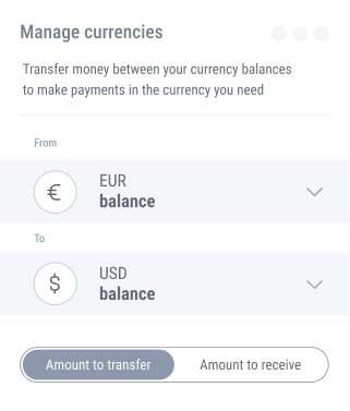 Currencies exchange